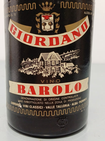 Barolo Giordano 1964 bott. 72 cl 13.5%
