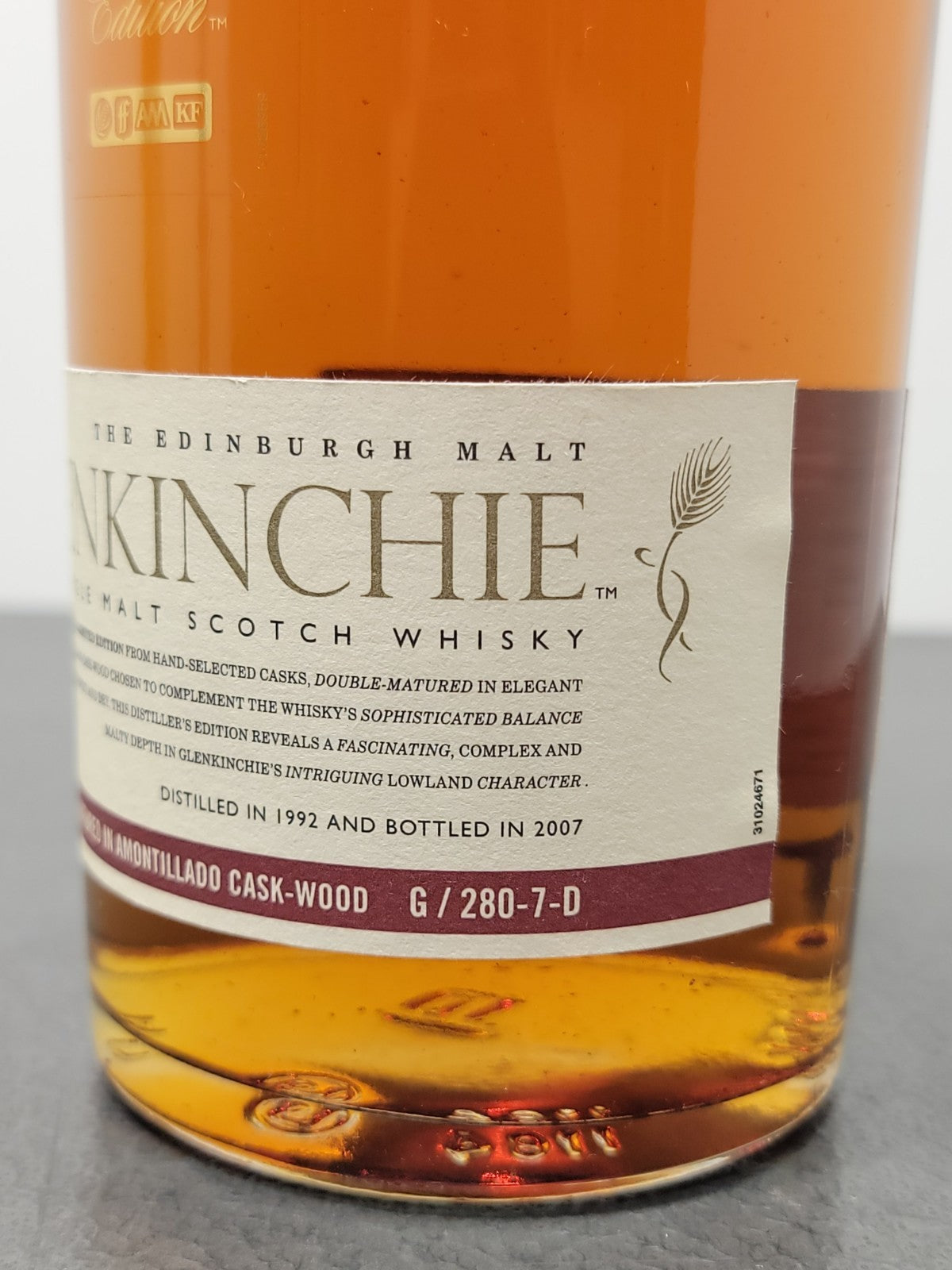 Whisky Glenkinchie 15Y 1992 Single Malt Scotch Imbottigliato 2007 bott 70 cl 43%