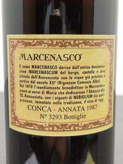 Barolo Renato Ratti 1987 Marcenasco Conca Abbazia dell'Annunziata bott.75 cl