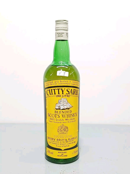 Whisky Cutty Sark 1970s Berry Bros Rudd Blended Scotch Whisky bott.1 litro 43%