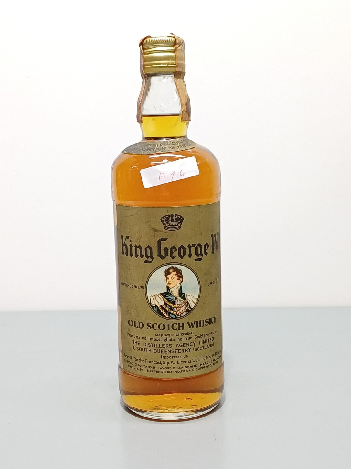 Whisky King George IV 1960s bott. 75 cl 40s