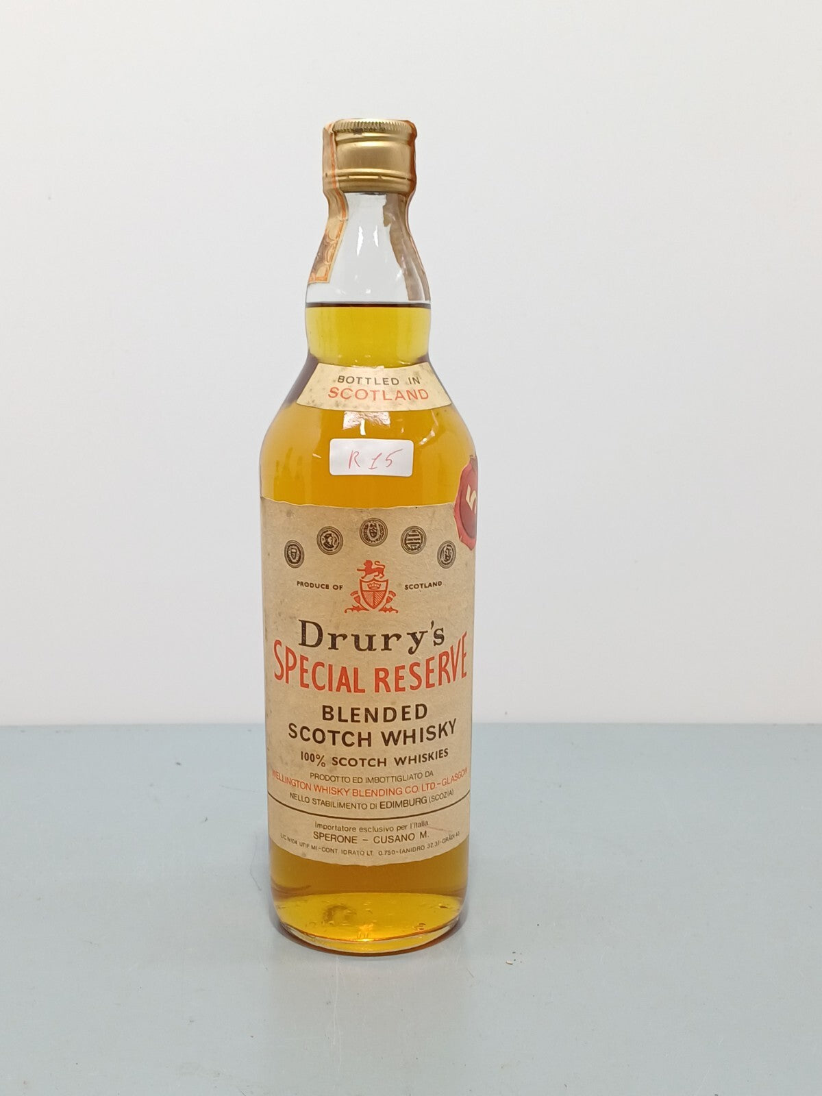 Whisky Drury's 5 years Special Reserve Blended Scotch Whisky anni 70 bott.75 cl