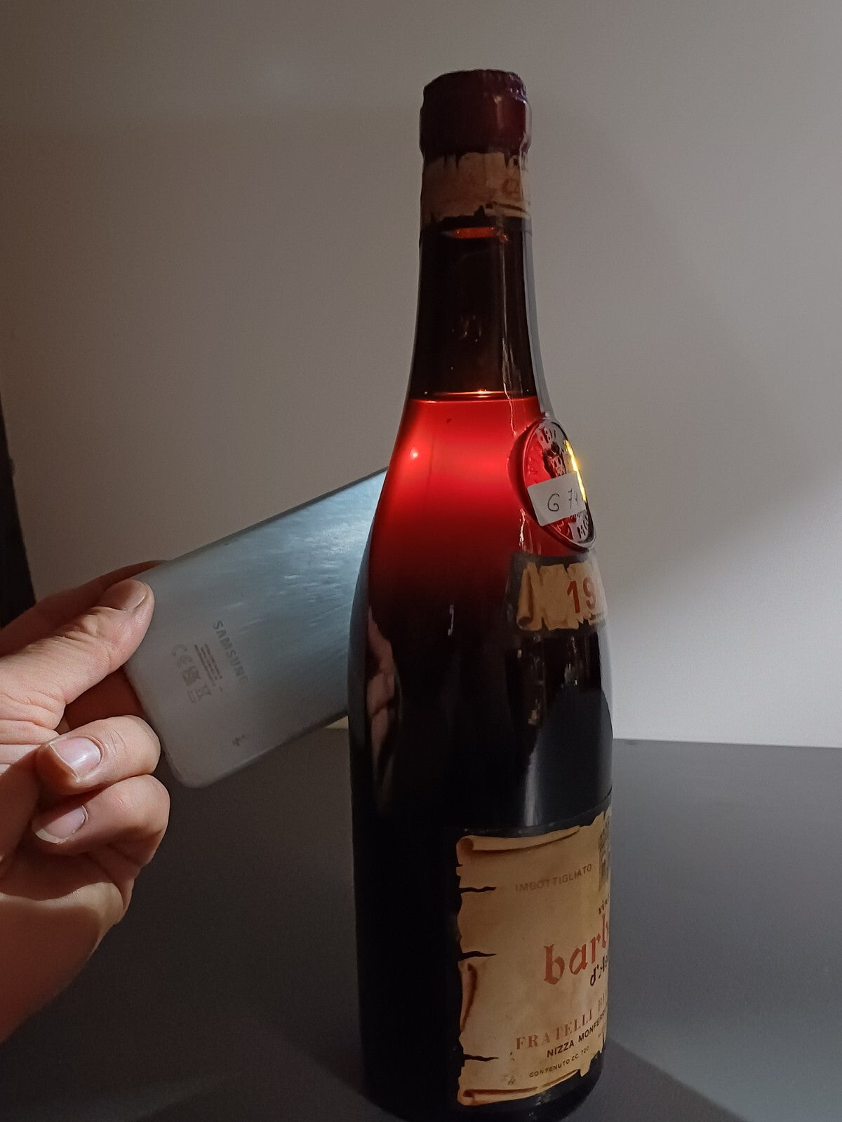 Barbera d'Asti 1964 Fratelli Bianco Nizza Monferrato bott.72 cl