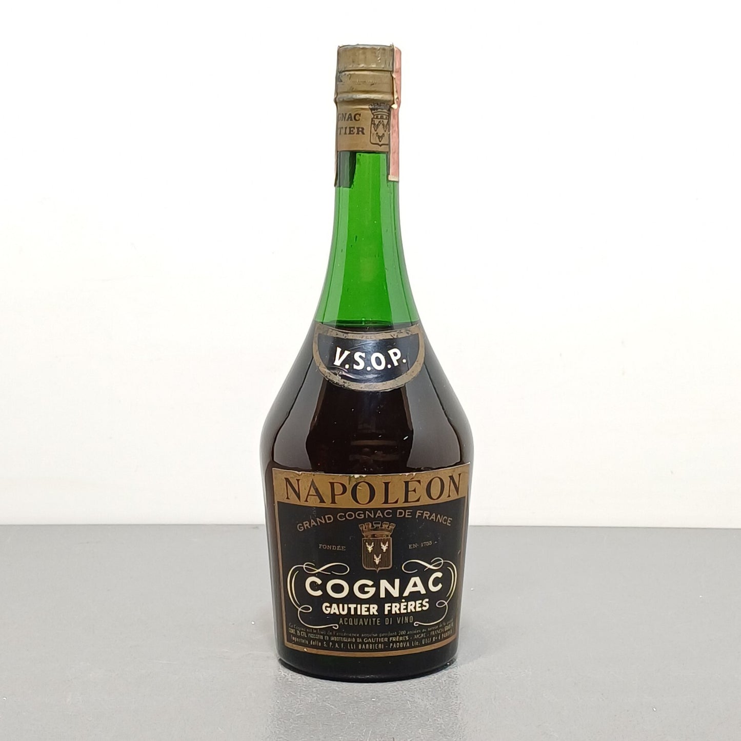 Cognac Gautier Freres 1960s Napoleon V. S.O.P bott.75 cl 40%