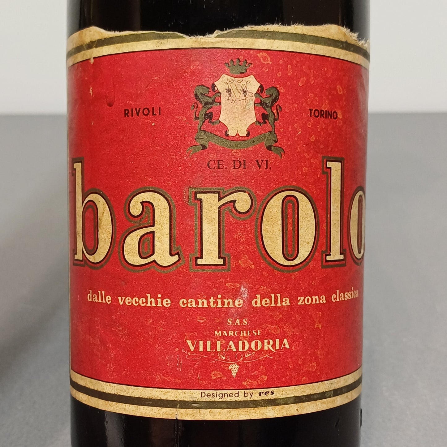 Barolo 1958 Marchese Villadoria Serralunga D'alba bott 72 cl 13.5%