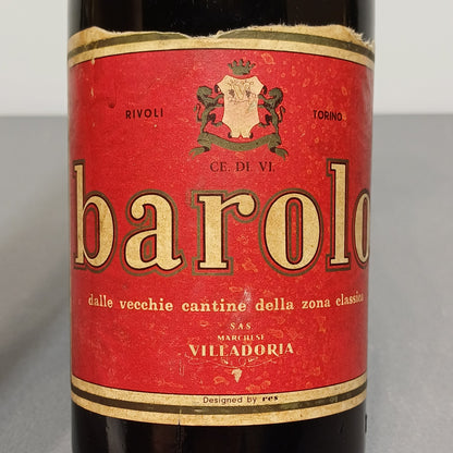 Barolo 1958 Marchese Villadoria Serralunga D'alba bott 72 cl 13.5%