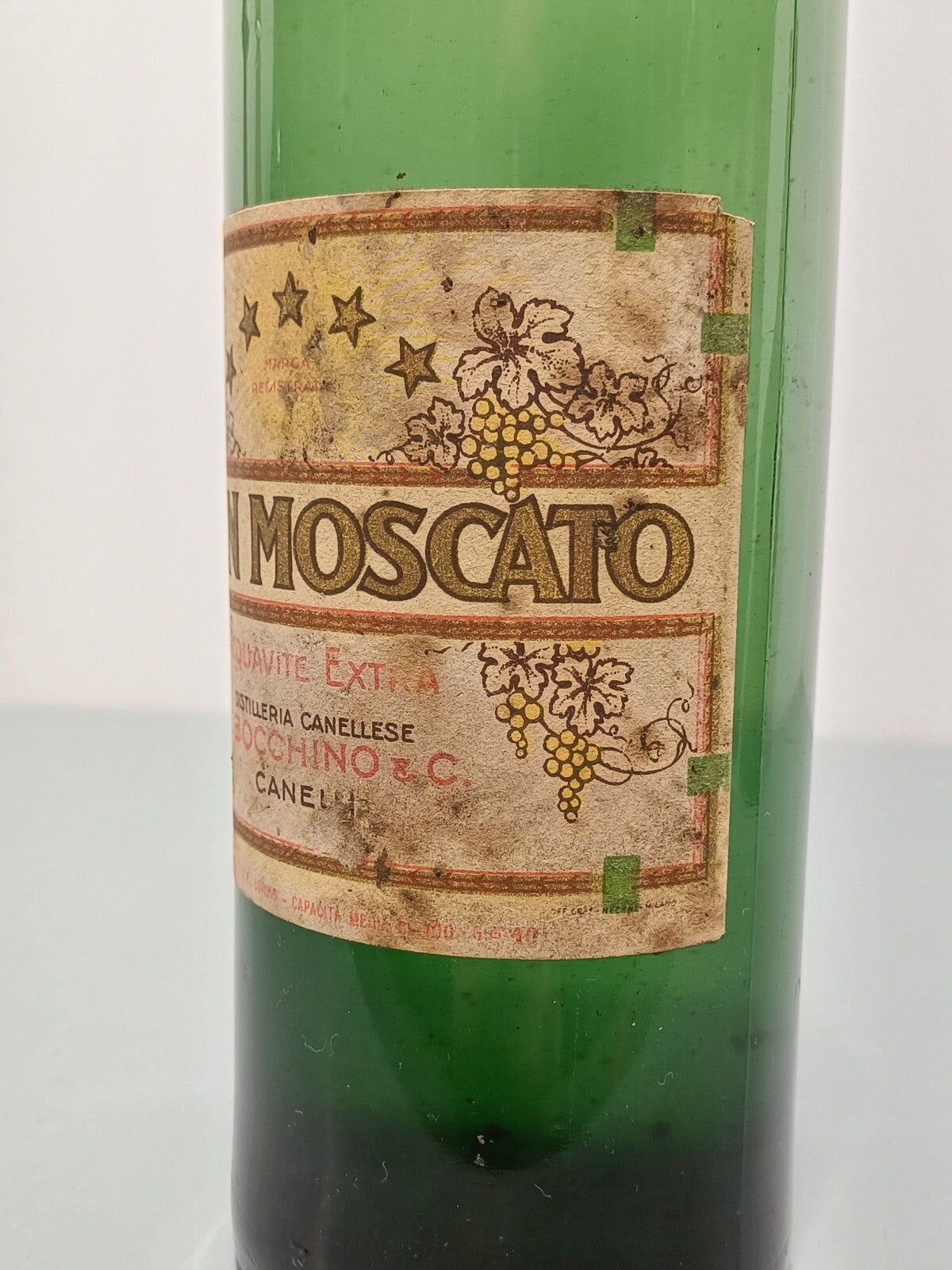 Grappa Bocchino Gran Moscato Canelli 1920s bott. 100 cl