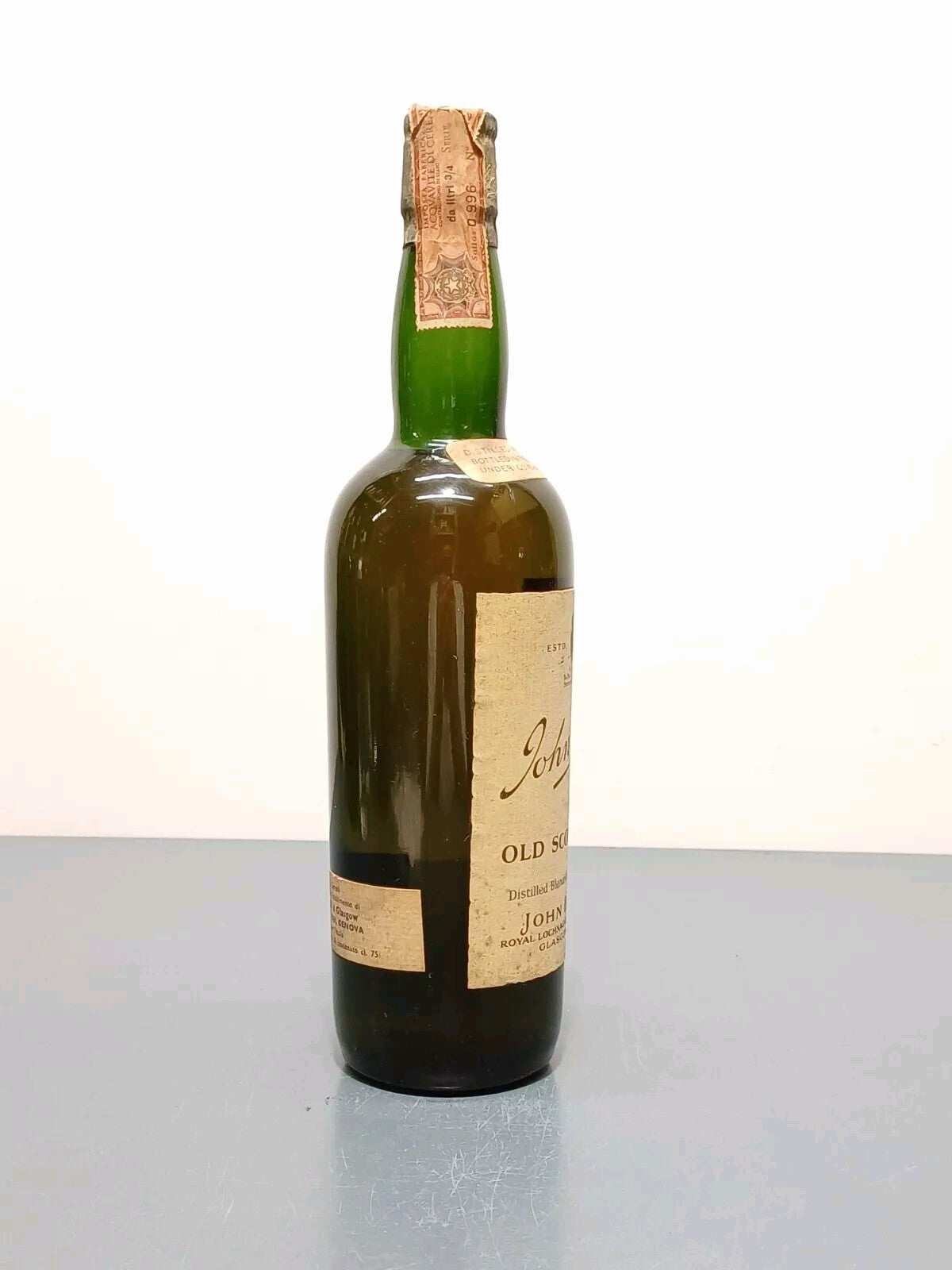 Whisky John Begg Blu Cap Blended Old Scotch Whisky bott.75 cl 1950s