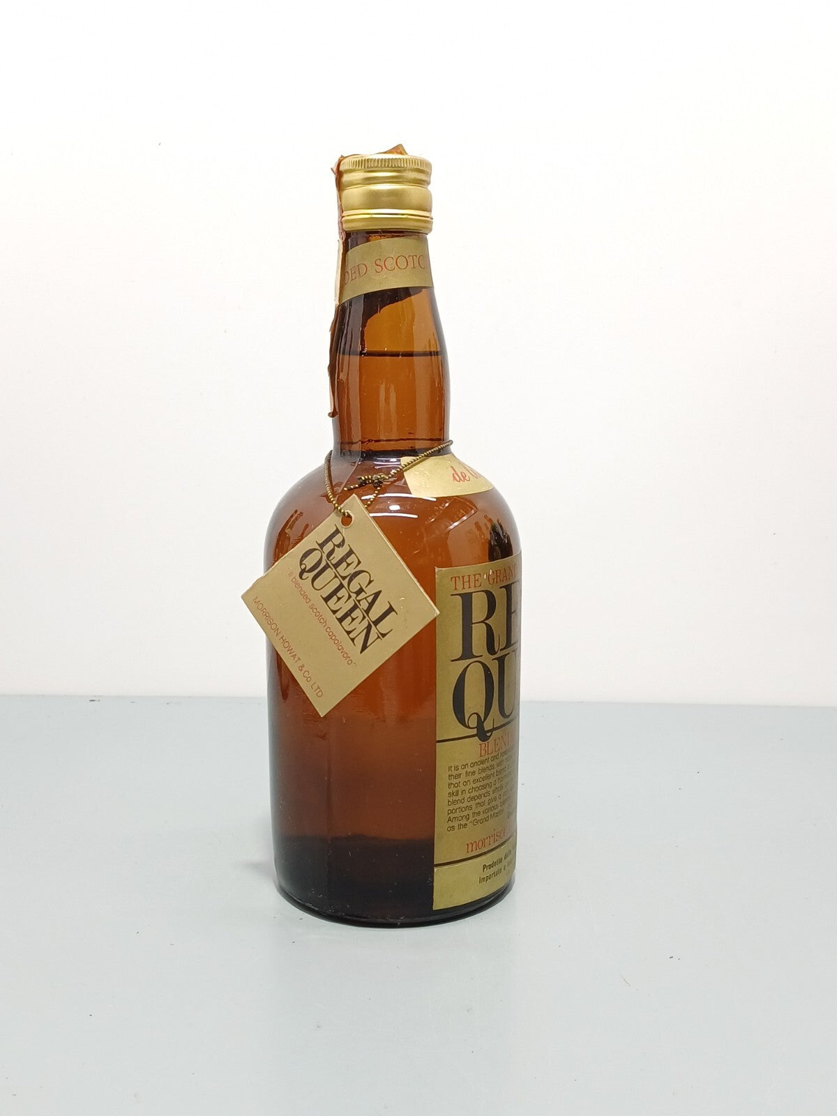 Whisky Queen Regal de Luxe Morrison Howat & Co anni 60 bott 0,75 cl