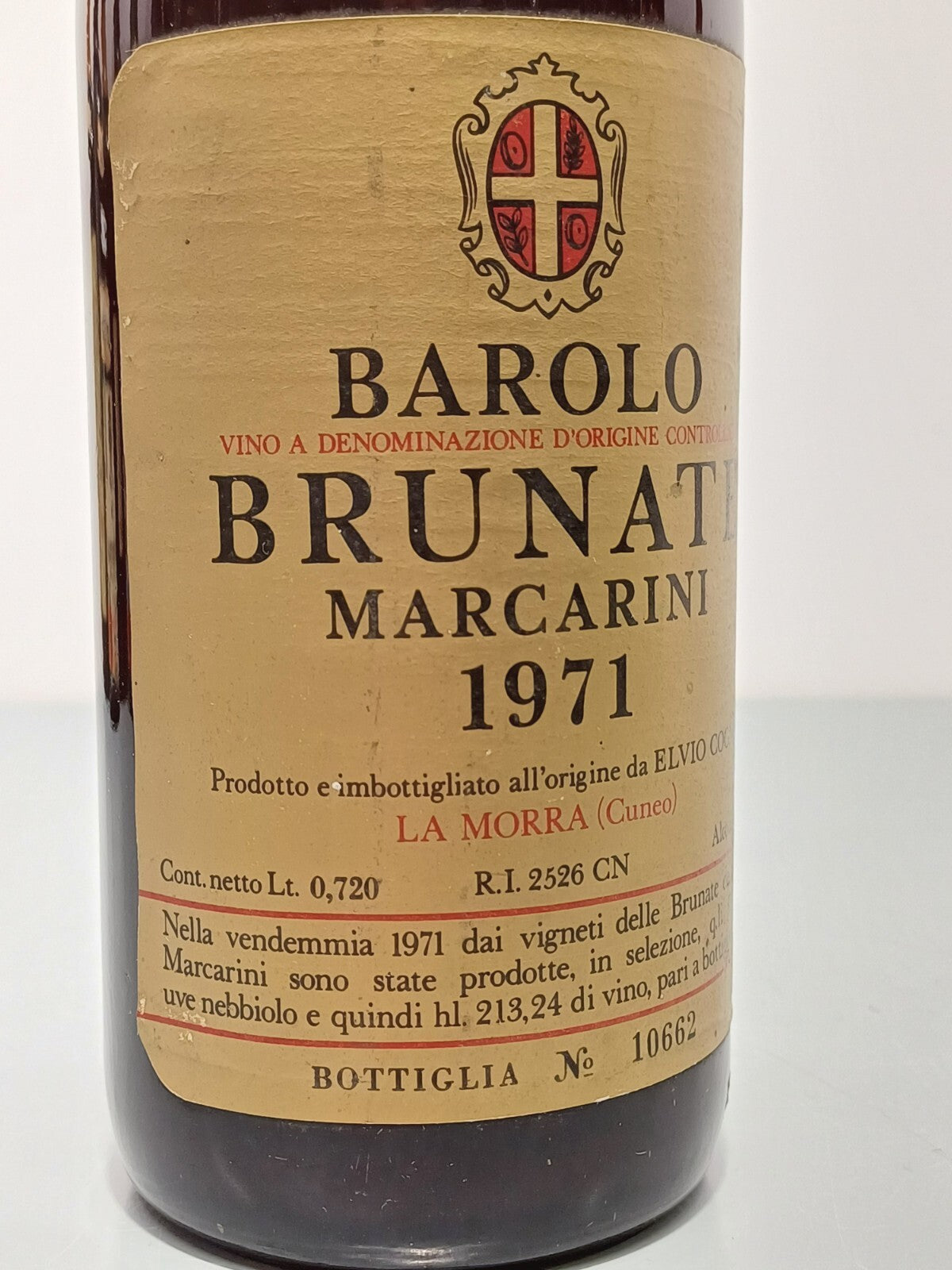 Barolo 1971 Brunate Marcarini La Mora bott..72 cl