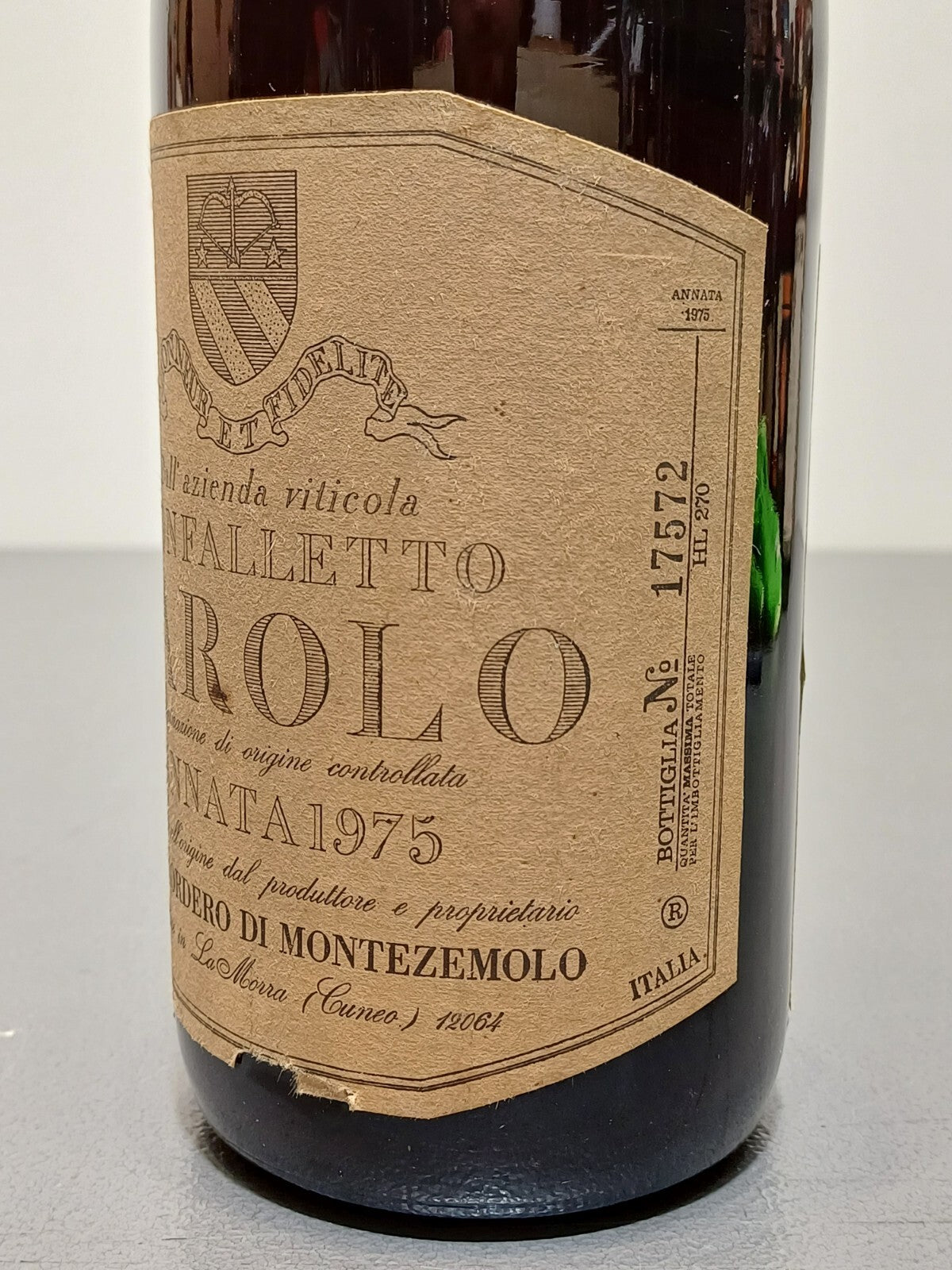 Barolo Paulo Cordero Di Montezemolo 1975 Monfalletto bott.75 cl 13%