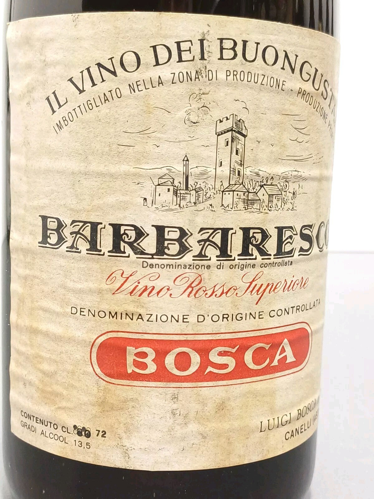 Barbaresco Luigi Bosca 1964 Vino Rosso Superiore bott. 72 cl 13.5%