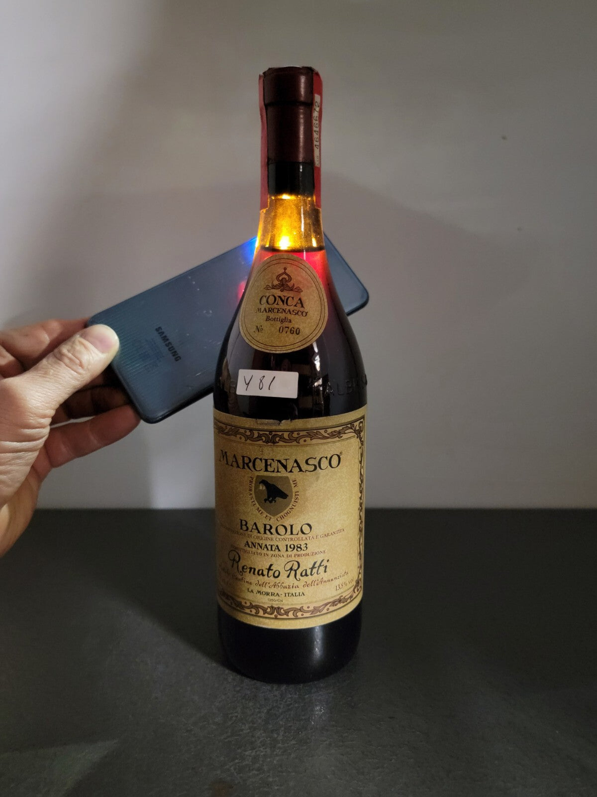 Barolo Renato Ratti 1983 Marcenasco Abbazia dell'Annunziata bott.75 cl 13.5%