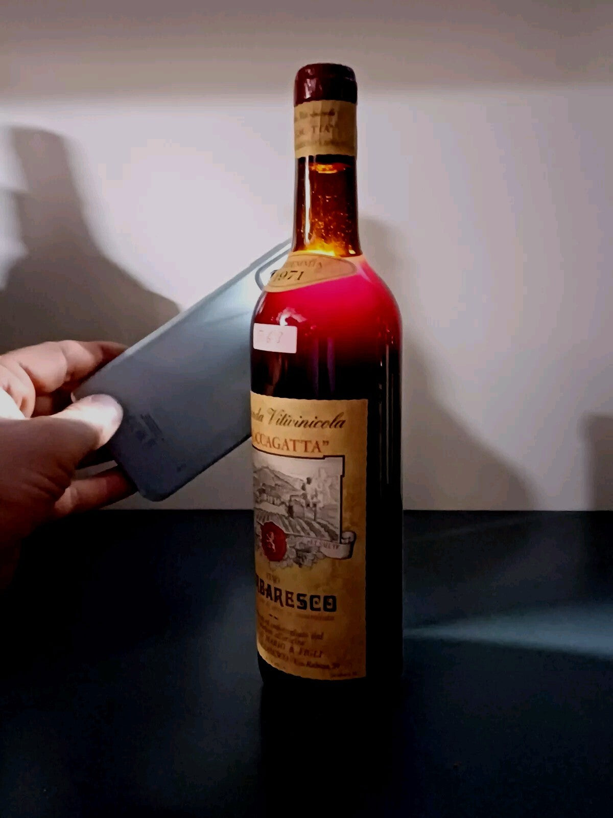 Barbaresco Moccagatta 1971 Minuto Mario & Figli bott. 72 cl