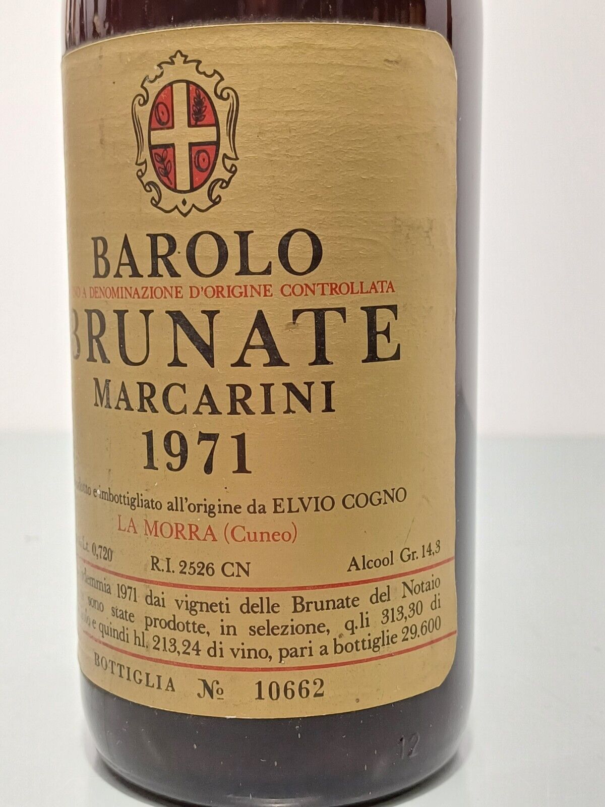 Barolo 1971 Brunate Marcarini La Mora bott..72 cl