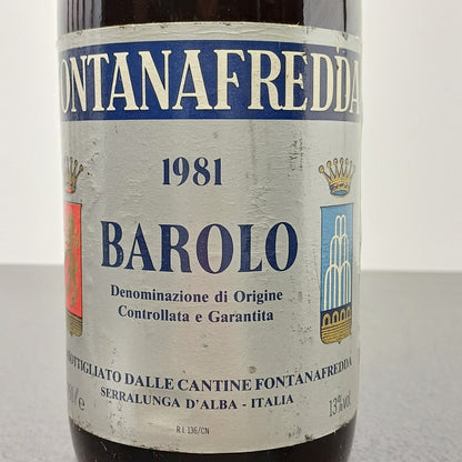 Barolo Fontanafredda 1981 Serralunga D'Alba 75 cl 13%