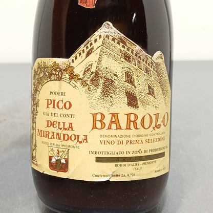 Barolo 1964 Pico Della Mirandola bott. 72 cl 13.3%