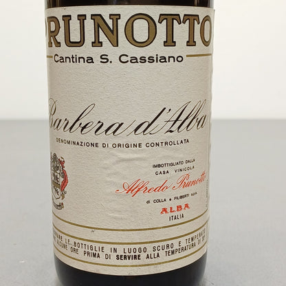 Barbera 1983 Alfredo Prunotto bott. 75 cl 12%