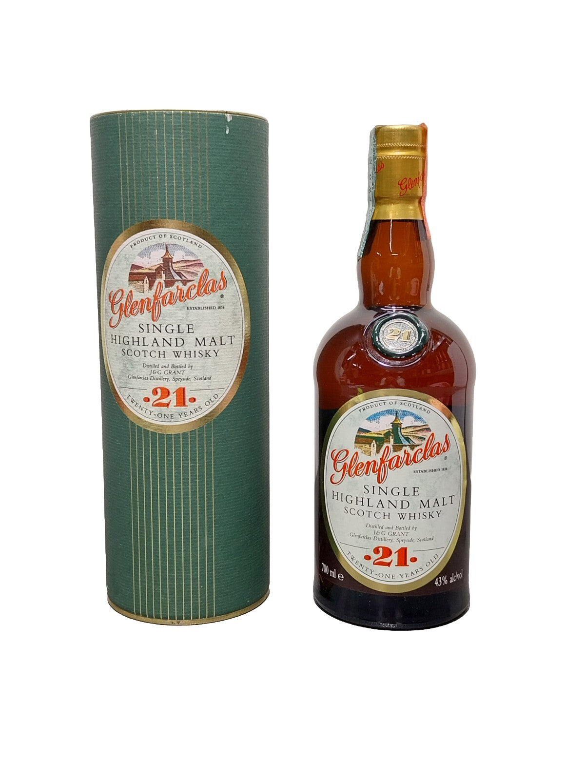 Whisky Glenfarclas 21 Years Old Single Highland Malt anni 90 bott.0.75 cl