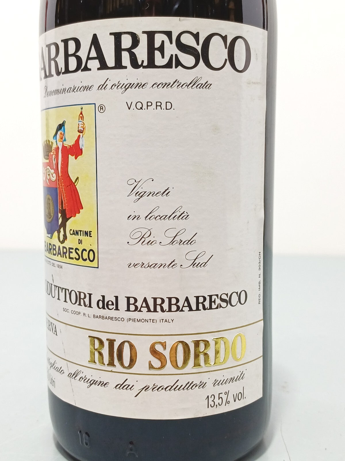Barbaresco Rio Sordo Riserva 1979 Produttori Del Barbaresco bott.75 cl 13.5%