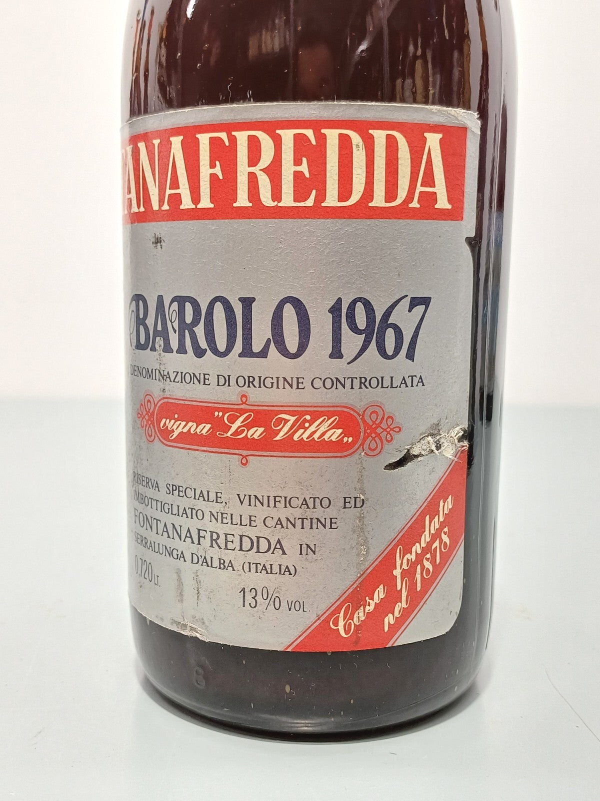Barolo Fontanafredda Riserva Speciale 1967 Vigna La Villa bott.75 cl 13.5%