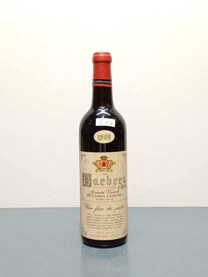 Barbera 1969 D'alba Riccardo Ceretto bott. 72 cl