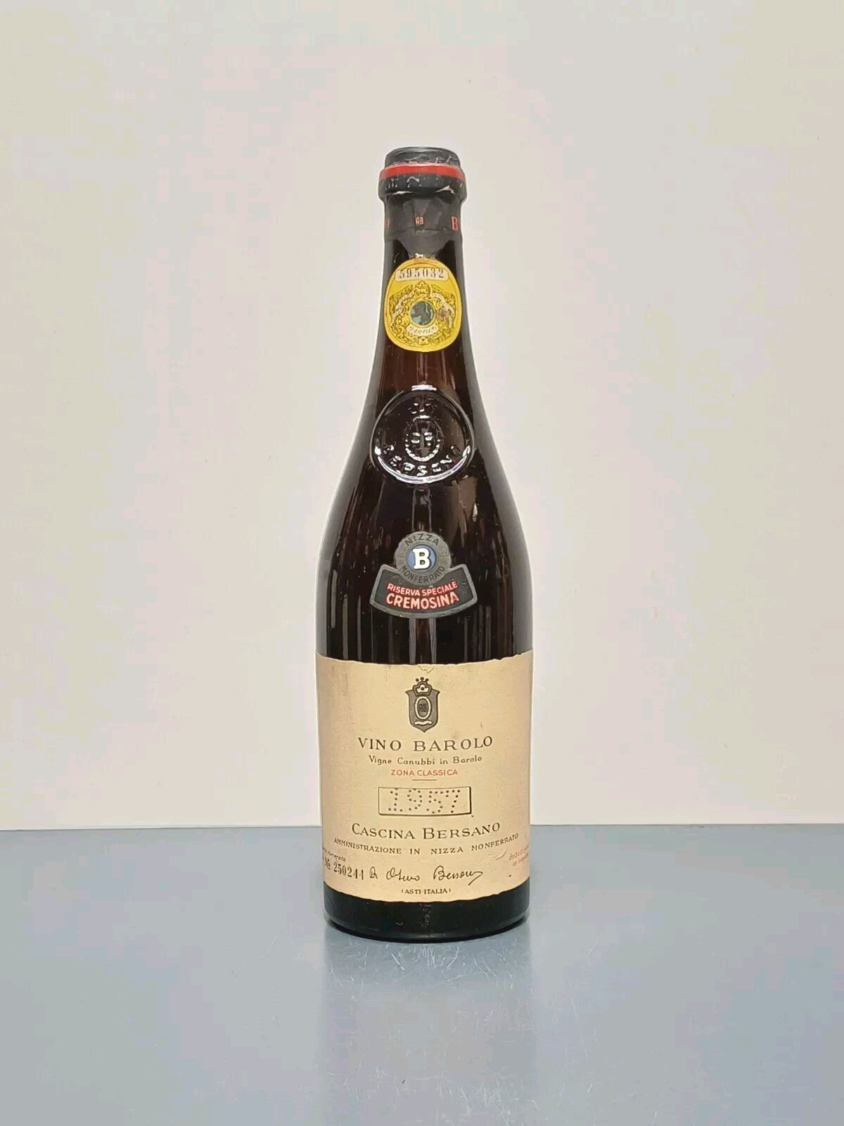 Barolo Bersano Riserva Speciale 1957 Nizza Monferrato bott.75 cl 13%