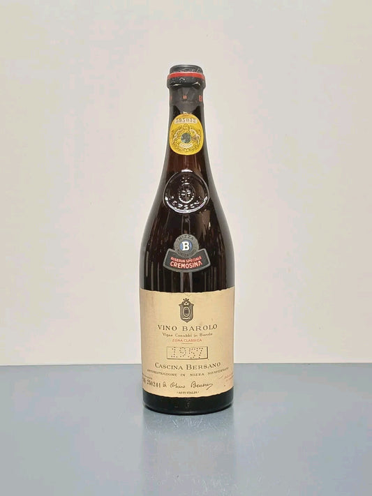 Barolo Bersano Riserva Speciale 1957 Nizza Monferrato bott.75 cl 13%