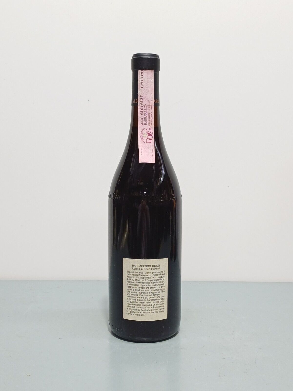 Barbaresco Rocca Albino 1989 Vigneti Loreto e Brich Ronchi bott.75 cl 14%