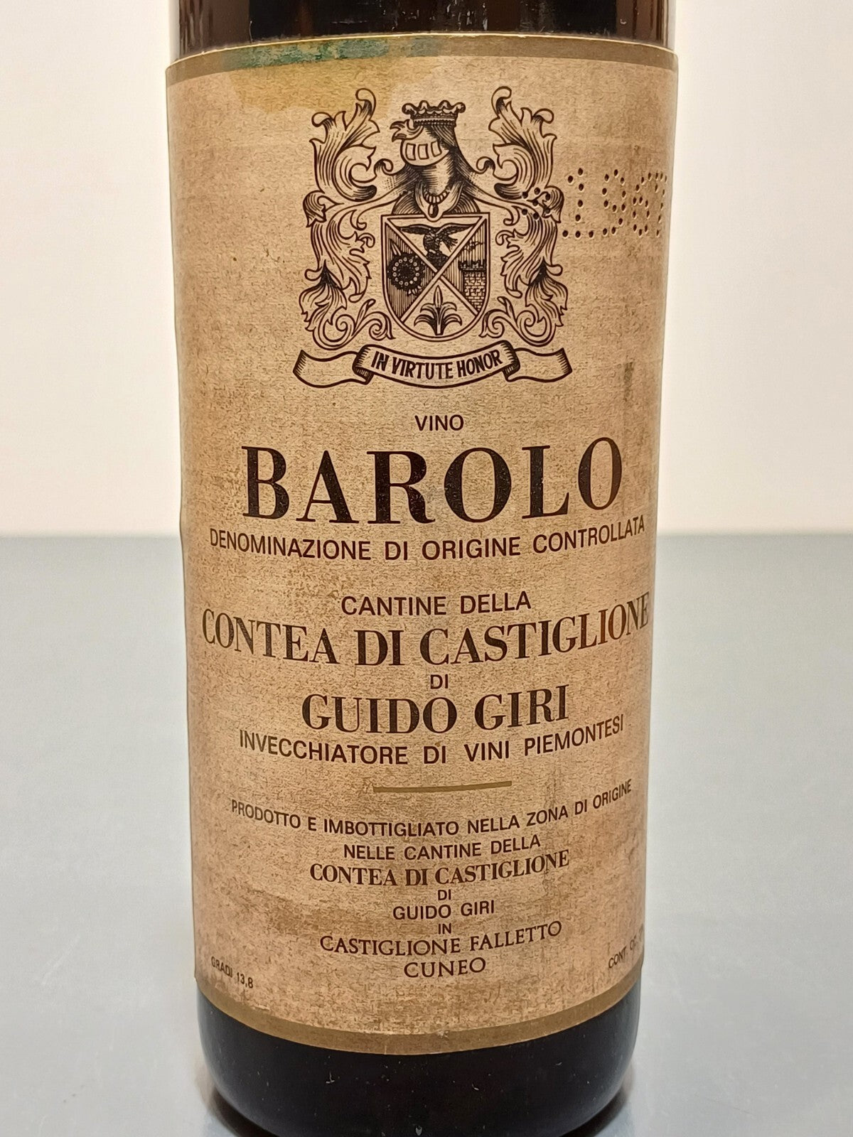 Barolo Guido Giri 1967 Castiglione Falletto bott.72 cl 13.8%
