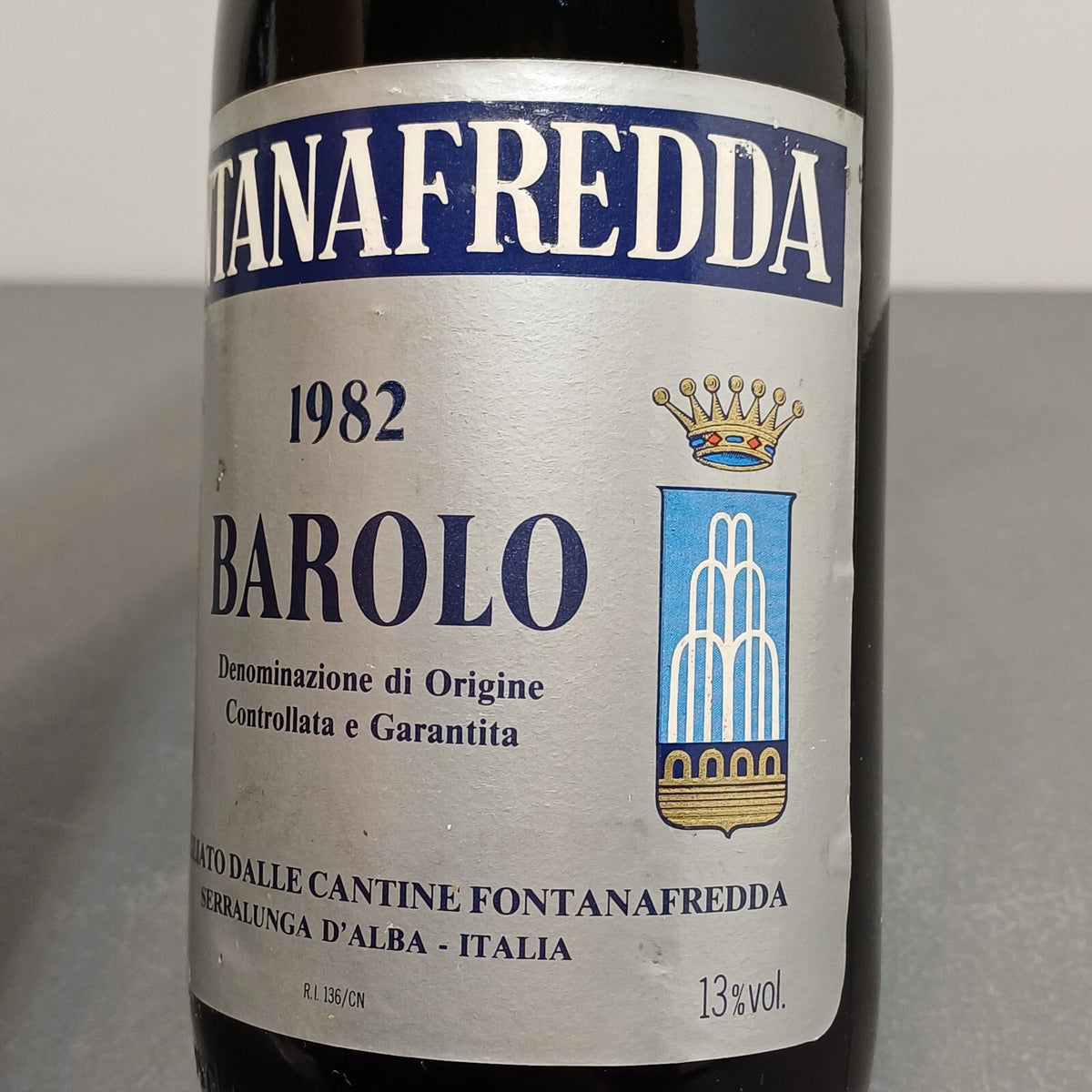 Barolo 1982 Fontanafredda Serralunga D'Alba bott. 75 cl 13%