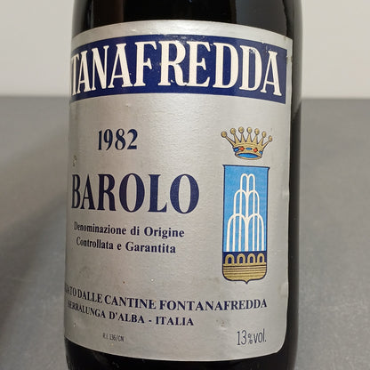 Barolo 1982 Fontanafredda Serralunga D'Alba bott. 75 cl 13%