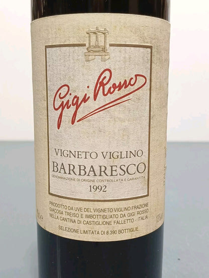 Barbaresco 1992 Gigi Rosso Vigneto Viglino bott..0.75 cl