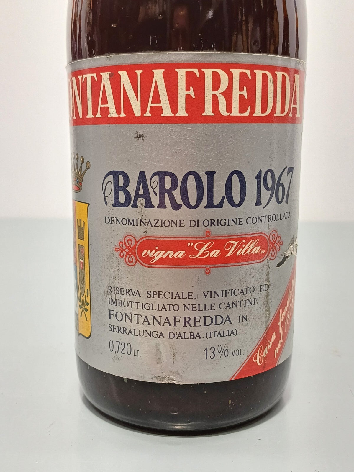 Barolo Fontanafredda Riserva Speciale 1967 Vigna La Villa bott.75 cl 13.5%