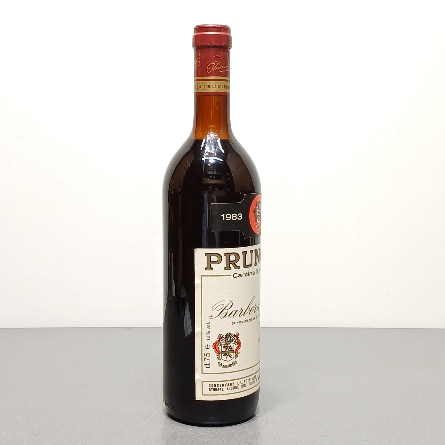 Barbera 1983 Alfredo Prunotto bott. 75 cl 12%