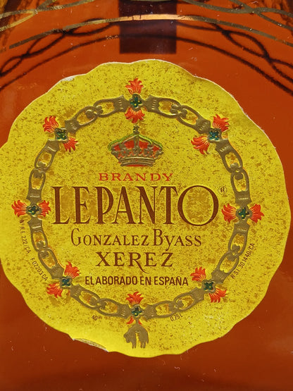 Brandy Lepanto Gonzalez Byass Xerez anni 60-70 bott. 75 cl