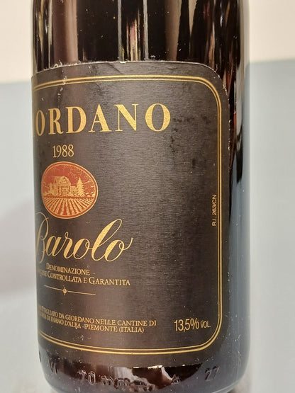 Barolo Giordano 1988 bott. 75 cl 13.5%