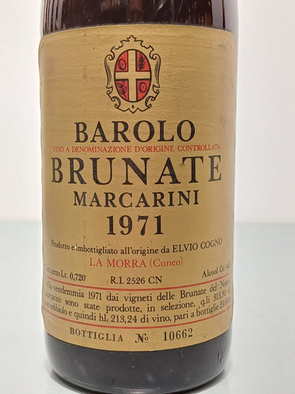 Barolo 1971 Brunate Marcarini La Mora bott..72 cl