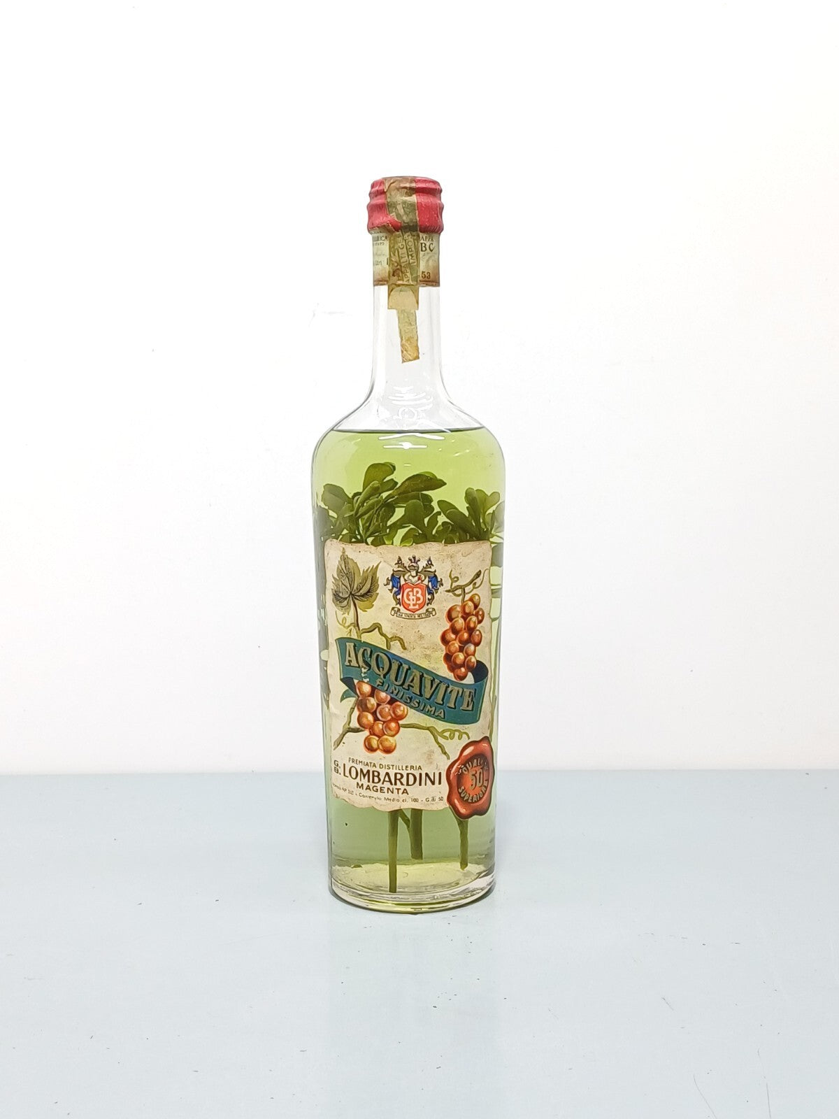 Grappa 1953 G. B Lombardini Acquavite Finissima 100 cl