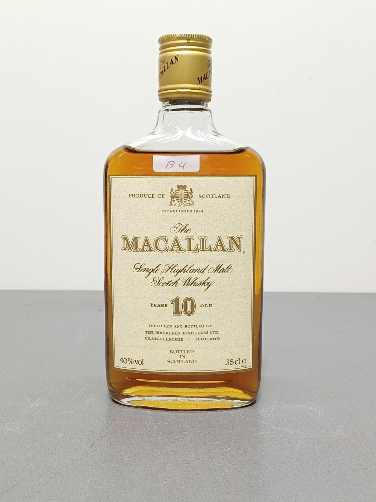 Whisky Macallan 10 years 1990s old Single Highland Malt Scotch Whisky bott 35 cl