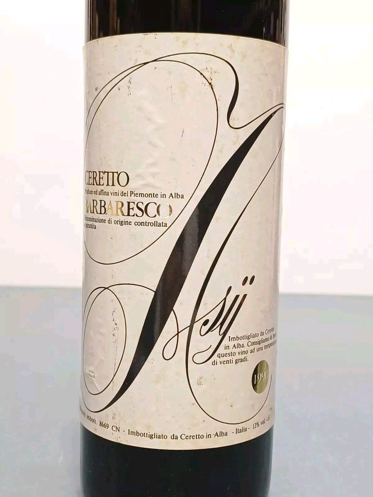 Barbaresco 1990 Ceretto Asij bott..75 cl