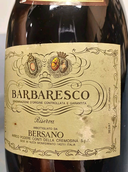 Barbaresco 1982 Bersano Riserva bott..75 cl