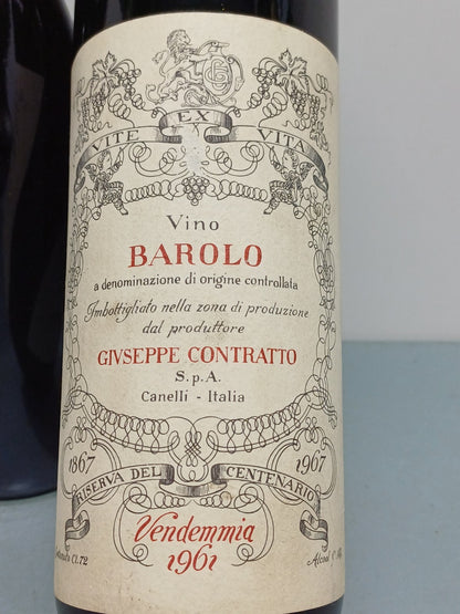 Barolo Contratto 1961 Riserva del Centenario bott.72 cl