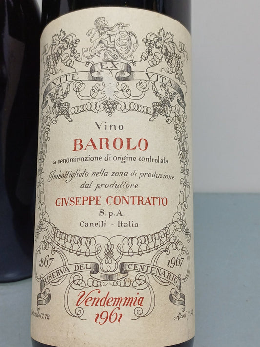 Barolo Contratto 1961 Riserva del Centenario bott.72 cl