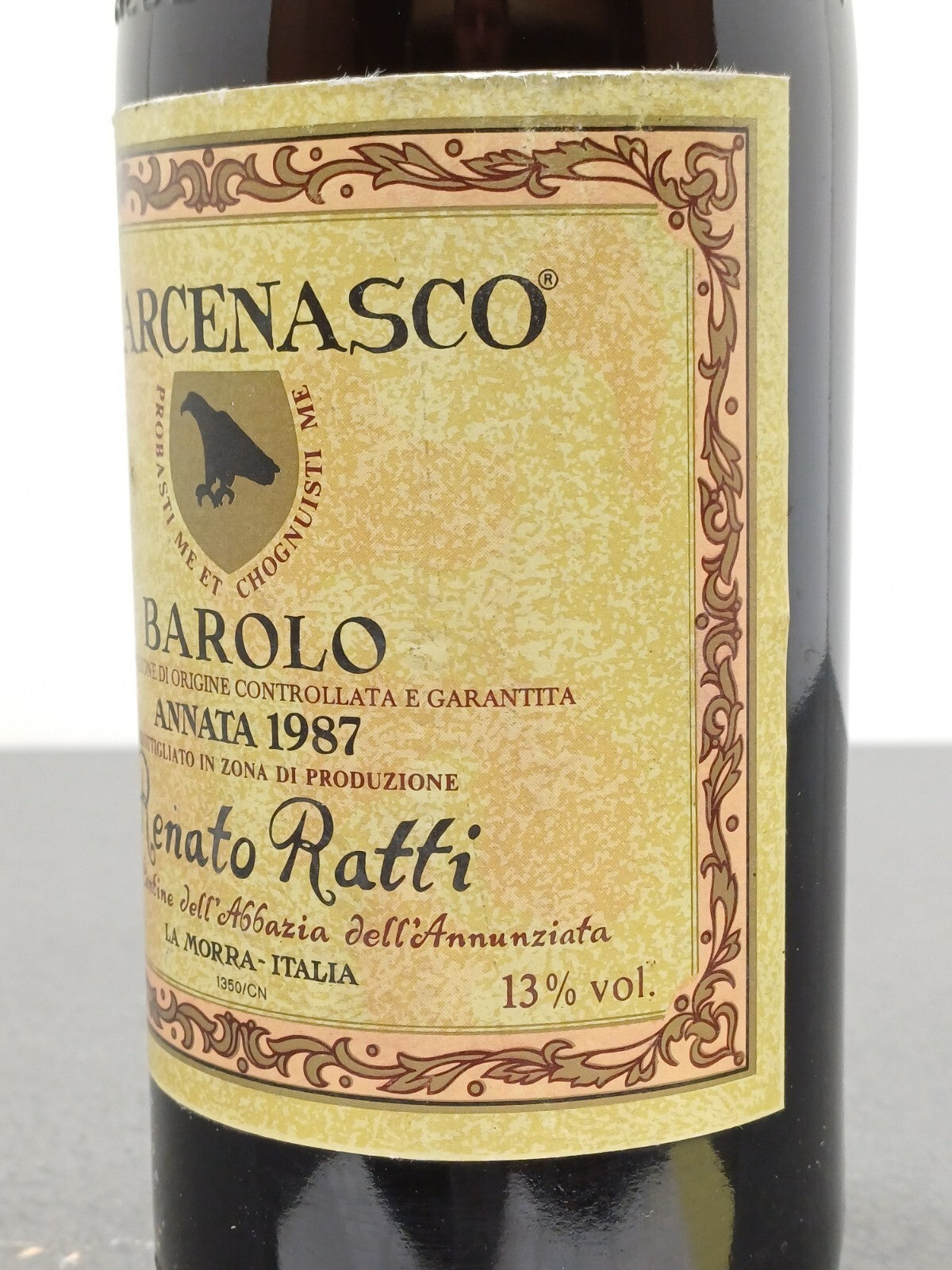 Barolo Renato Ratti 1987 Marcenasco Conca Abbazia dell'Annunziata bott.75 cl