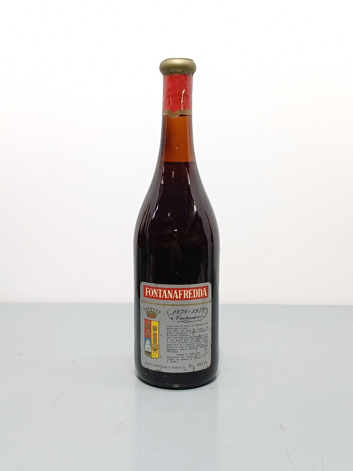 Barolo Fontanafredda Riserva Speciale 1967 Vigna La Villa bott.75 cl 13.5%