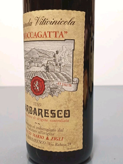 Barbaresco Moccagatta 1971 Minuto Mario & Figli bott. 72 cl