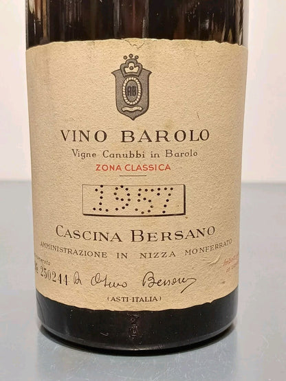 Barolo Bersano Riserva Speciale 1957 Nizza Monferrato bott.75 cl 13%