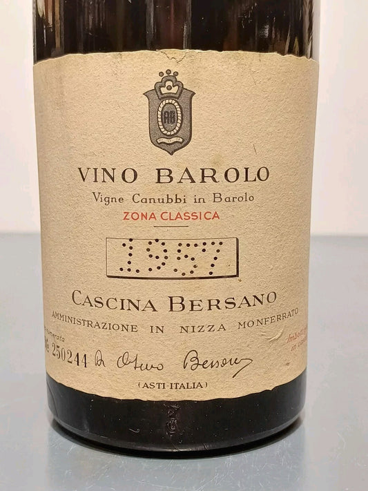Barolo Bersano Riserva Speciale 1957 Nizza Monferrato bott.75 cl 13%