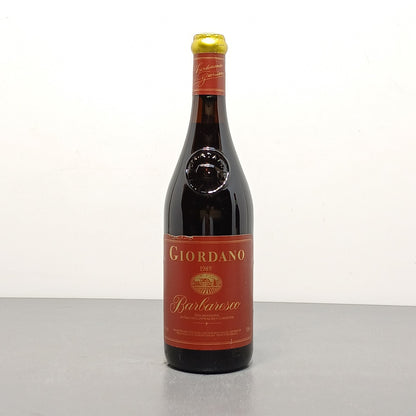 Barbaresco 1989 Giordano bott..75 cl 13%